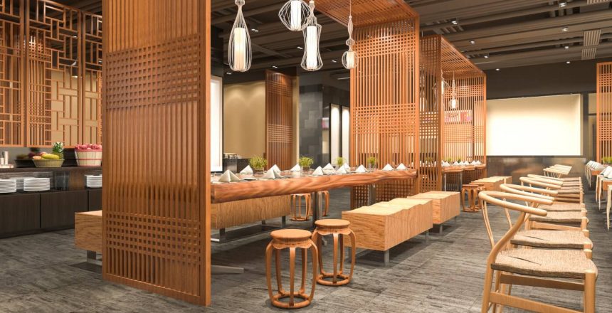 3d rendering loft wood luxury hotel reception and cafe lounge restaurant 3d rendering loft wood luxury hotel reception and cafe lounge restaurant